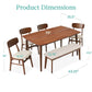Lindsae 6-Person Dining Set – Modern Comfort & Style by Corrigan Studio