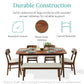 Lindsae 6-Person Dining Set – Modern Comfort & Style by Corrigan Studio