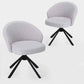 Margeret Swivel Upholstered Dining Chair – Modern 360° Swivel Comfort Seating