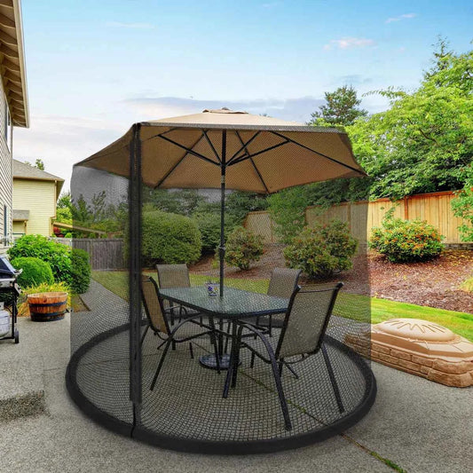 Marla Mosquito Net for Patio Umbrellas – Zippered Bug Screen Insect Protection
