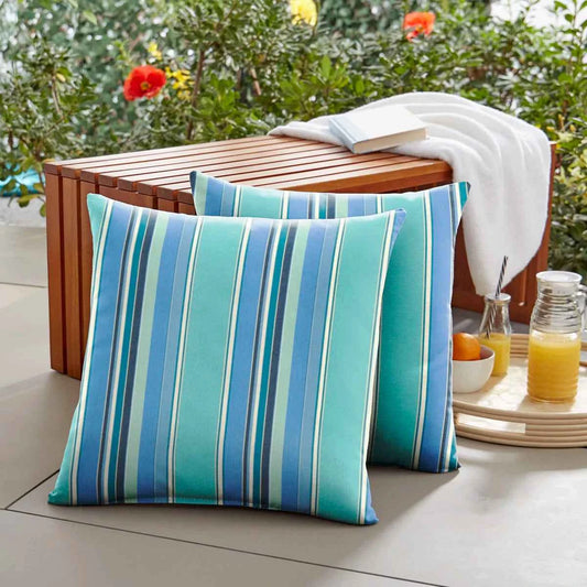 Melbourne Outdoor Square Pillow Cover & Insert – Durable & Stylish Patio Cushion Set