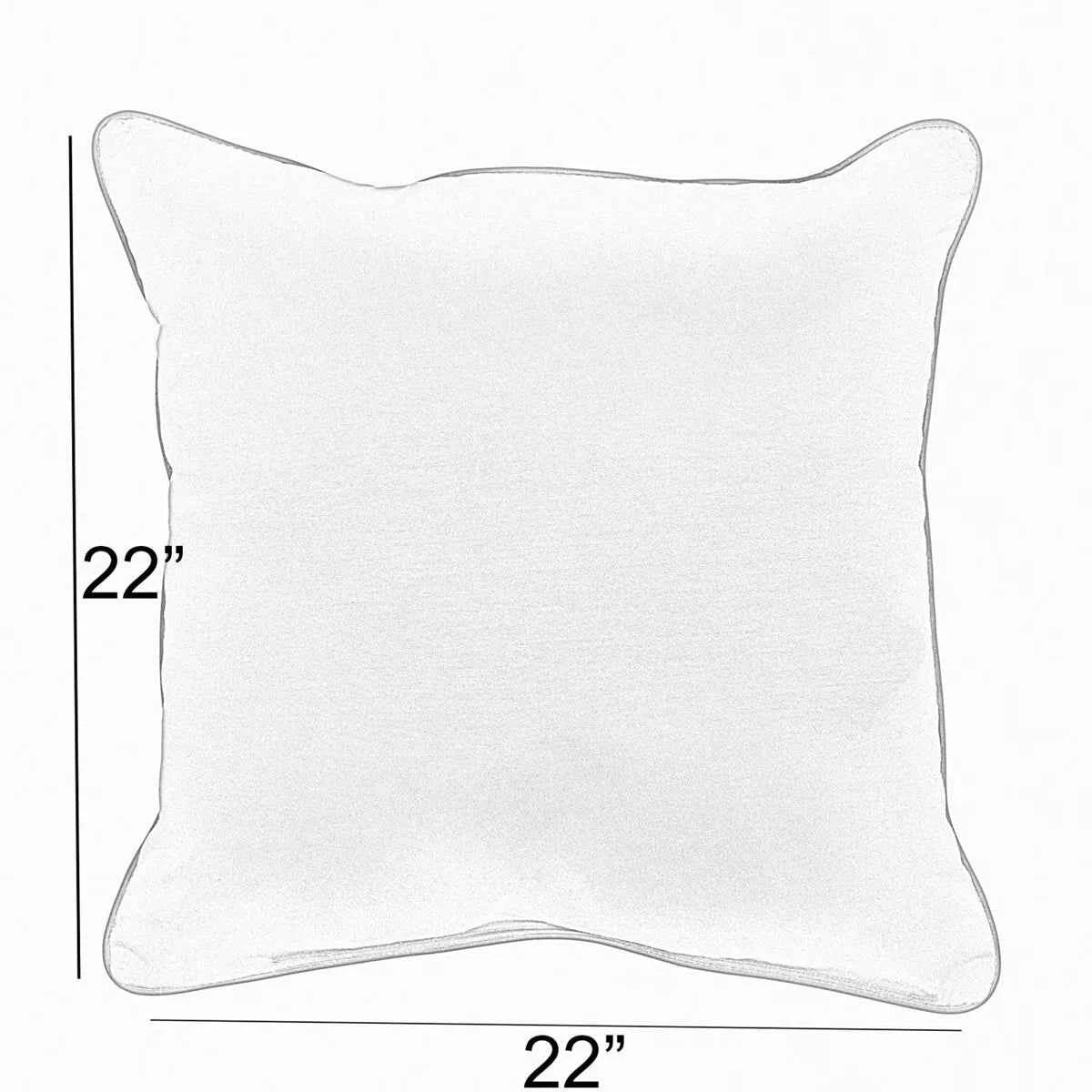 Melbourne Outdoor Square Pillow Cover & Insert – Durable & Stylish Patio Cushion Set