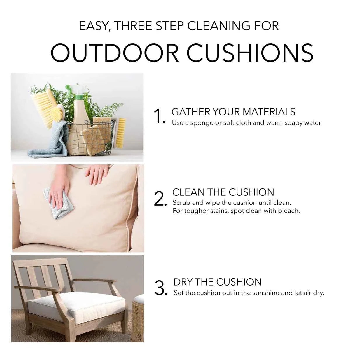 Melbourne Outdoor Square Pillow Cover & Insert – Durable & Stylish Patio Cushion Set