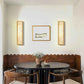 Mikinzie 2-Light LED Alabaster Wall Sconces – Modern Set of 2 Decorative Wall Lamps