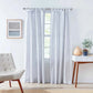 Mini Check Tabtop Light Filtering Curtain Panels Set of 2 – White & Dark Grey
