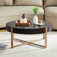 Modern Round Coffee Table – Sleek Style with Sturdy Metal Legs  Bring a touch of modern elegance to your living space with the Modern