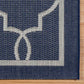 NAPLES Tremont Navy 7'10" x 10' Area Rug – Elegant Navy Blue Indoor/Outdoor Rug for Living & Dining Space