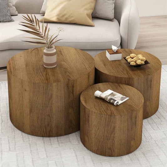 Nesting Coffee Table Set of 3 – Space-Saving & Stylish Living Room Tables