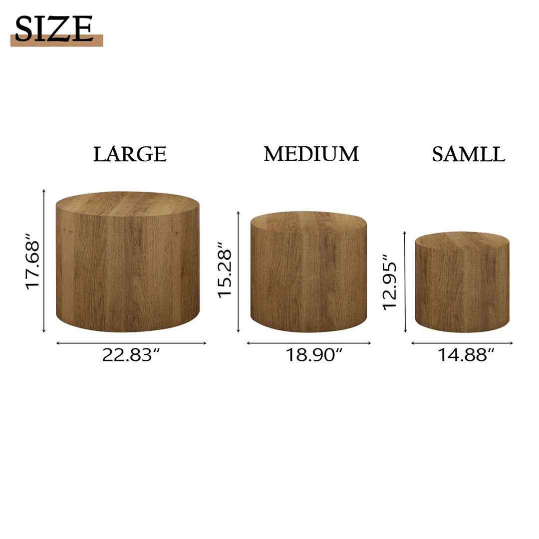 Nesting Coffee Table Set of 3 – Space-Saving & Stylish Living Room Tables