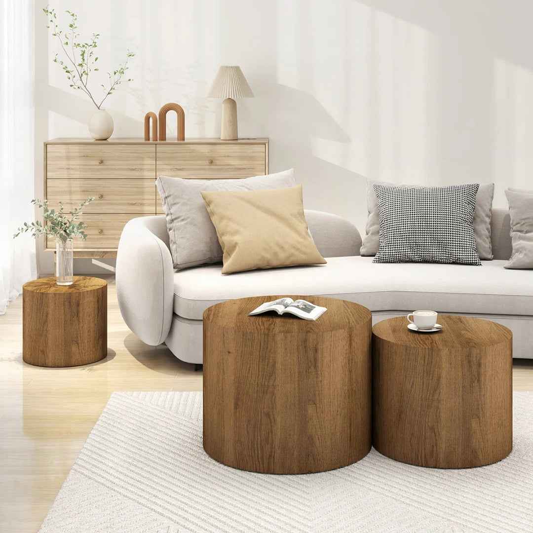 Nesting Coffee Table Set of 3 – Space-Saving & Stylish Living Room Tables