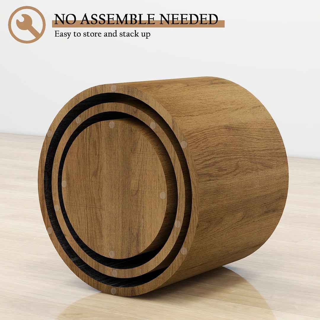 Nesting Coffee Table Set of 3 – Space-Saving & Stylish Living Room Tables