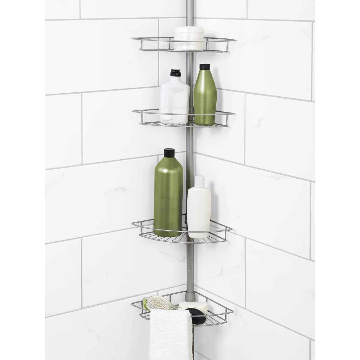 Nev Tension Shower Caddy – Adjustable & Rust-Resistant Bathroom Organizer