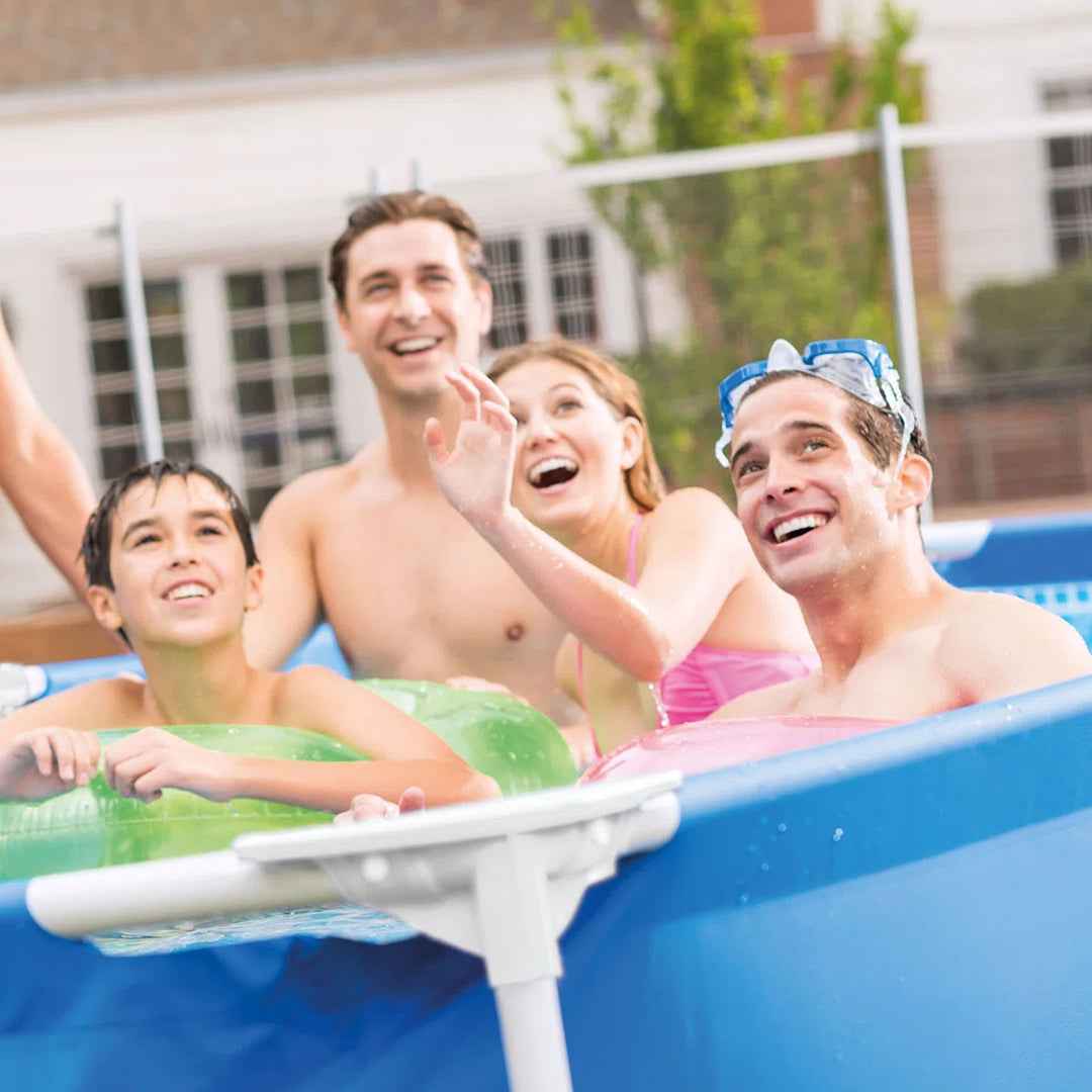 Intex Rectangular Frame Above Ground Swimming Pool – Easy Setup Family Pool
