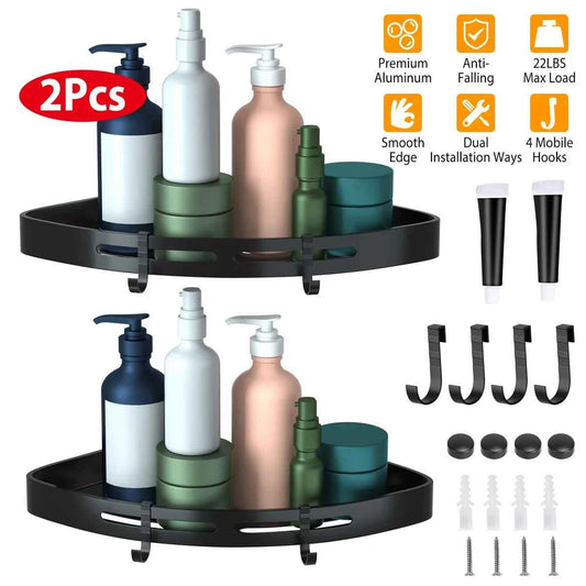 Newnam Shower Shelf Set of 2 – Space-Saving & Durable Bathroom Storage