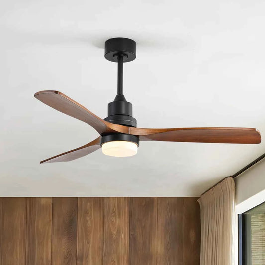 Nicola 52" 3-Blade Modern Ceiling Fan with Remote Control & Light Kit – Sleek & Convenient