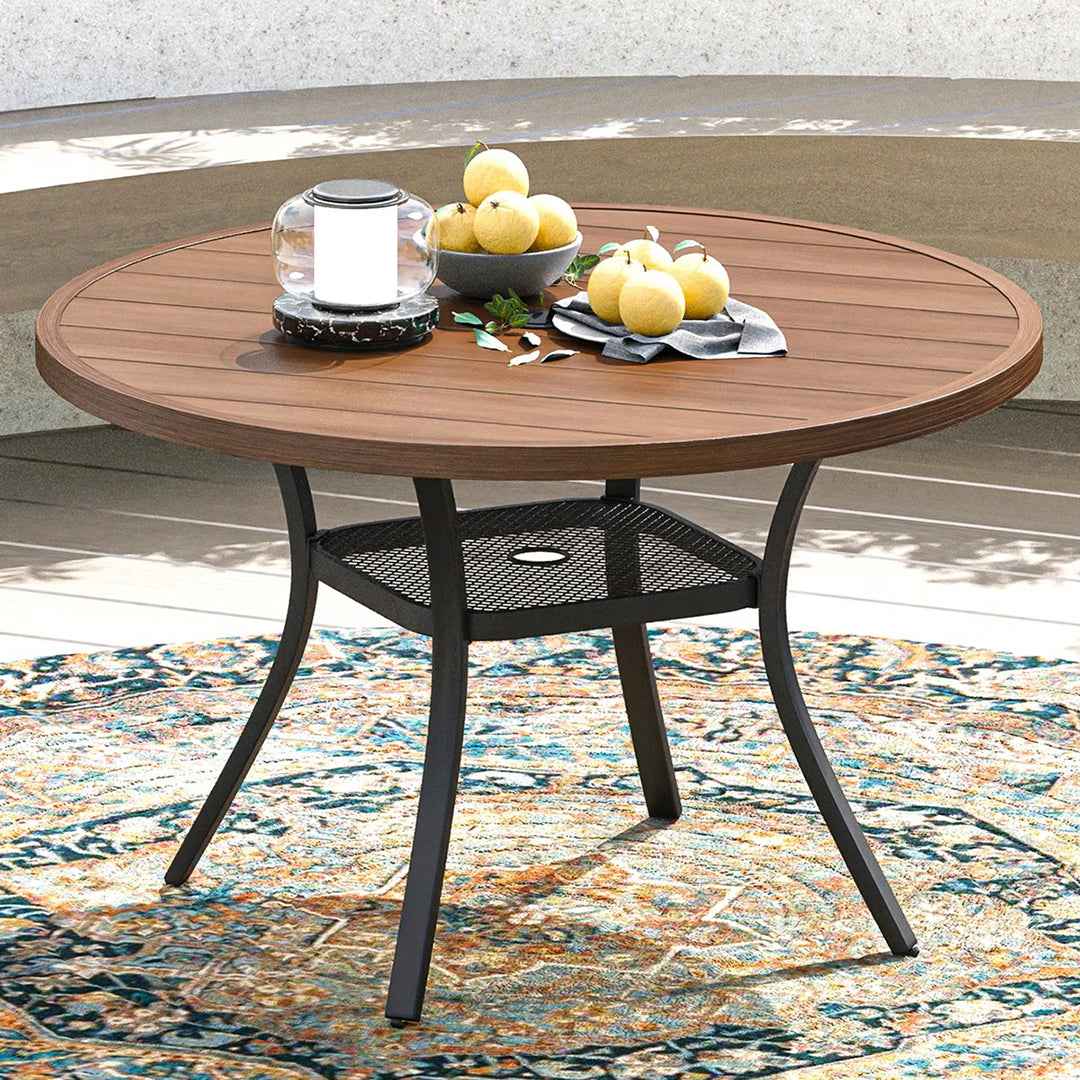 Nyoka 47.2" x 47.2" Outdoor Dining Table for 6 – Stylish & Durable Patio Table