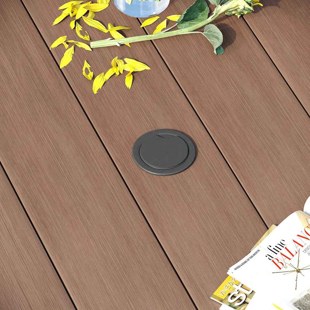 Nyoka 47.2" x 47.2" Outdoor Dining Table for 6 – Stylish & Durable Patio Table