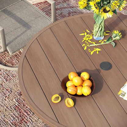 Nyoka 47.2" x 47.2" Outdoor Dining Table for 6 – Stylish & Durable Patio Table