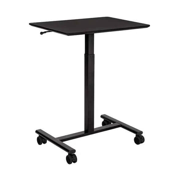 airLIFT® Pneumatic Mobile Desk Cart – Adjustable Rolling Sit-Stand Desk