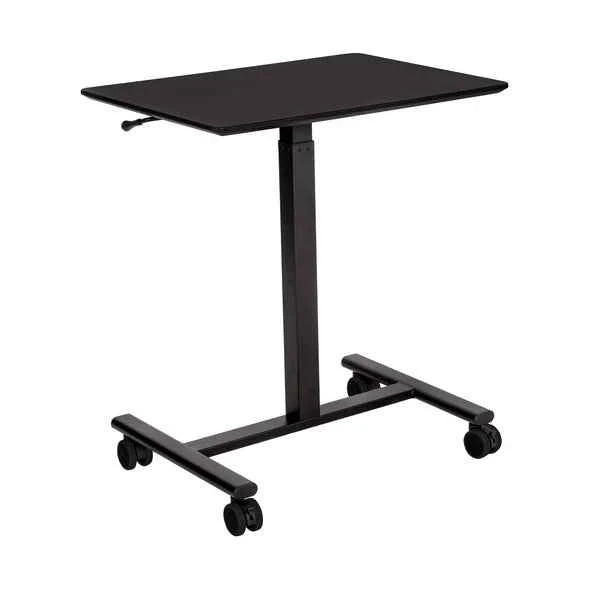 airLIFT® Pneumatic Mobile Desk Cart – Adjustable Rolling Sit-Stand Desk