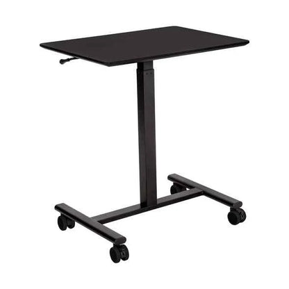 airLIFT® Pneumatic Mobile Desk Cart – Adjustable Rolling Sit-Stand Desk