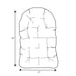 Outdoor Seat & Back Cushion for Egg Chair – Comfortable Weather-Resistant Patio Cushion