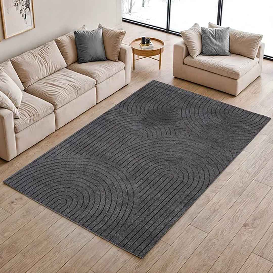 PURE LIGHT Quinn 5'3" x 7'6" Area Rug – Contemporary Decorative Rug for Living Room & Bedroom