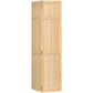 Panelled Wood Unfinished Bi-Fold Door – Customizable Space-Saving Interior Door