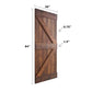 Panelled Wood & Metal K Series DIY Knotty Barn Door – Includes Installation Hardware Kit