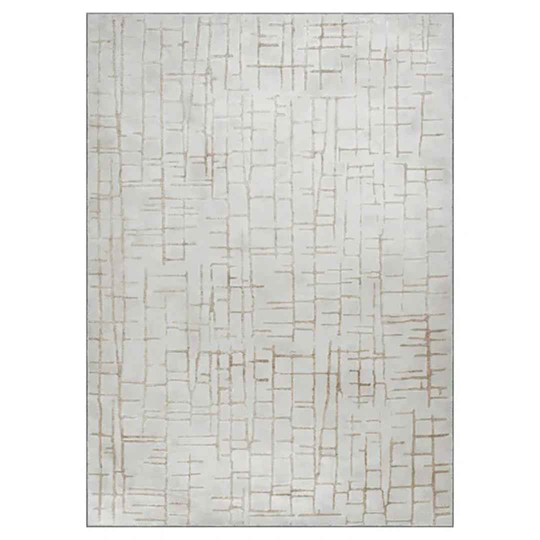 Renwil Arilyn 7'10" x 10'2" Area Rug – Contemporary Neutral Design for Living, Dining & Bedroom