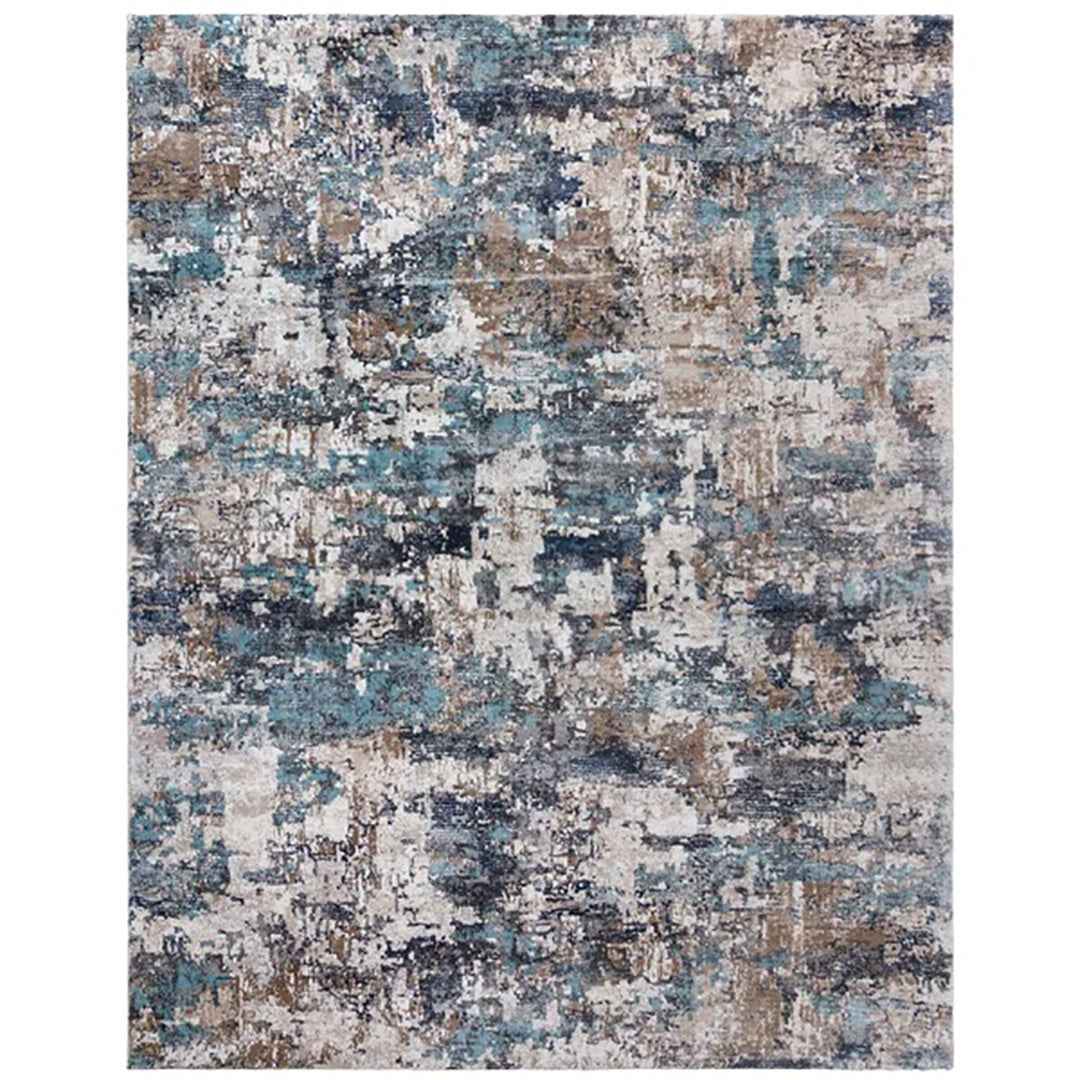 Roma Teagan Blue 6'6" x 9'6" Area Rug – Elegant Patterned Rug for Living Room, Bedroom & More