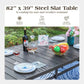 Alvardo Steel Dining Table – Sleek, Durable & Modern Centerpiece