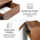 Reni 1-Drawer Solid Wood Floating Nightstand – Sleek & Space-Saving Bedroom Storage