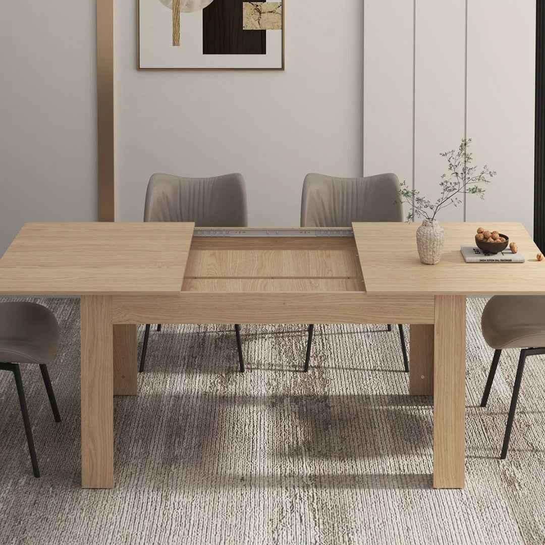 Rhu Extendable Pine Dining Table – Spacious, Sturdy & Timeless