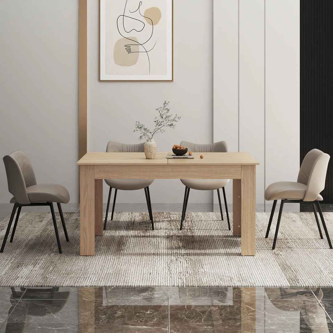 Rhu Extendable Pine Dining Table – Spacious, Sturdy & Timeless