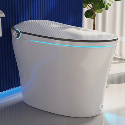Smart Toilet with Heated Seat, Auto Flush & Bidet – Tankless Elongated Design with Remote Control