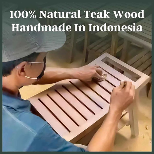 Sodhi Teak Shower Bench – Solid Teak Wood Bath & Spa Seat