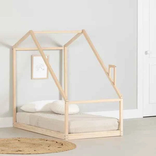 Sweedi Solid Wood Toddler House Bed – Safe & Charming Kids’ Bed