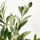 Urban Treasures Table Top Olive Tree – Realistic Faux Foliage, Small (15″) or Medium (20″) with Plastic Pot