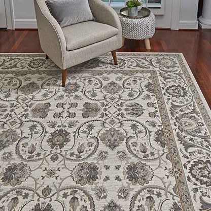 Timeless Alden Ivory 6' x 9' Area Rug – Elegant Neutral Floor Rug for Living Room & Bedroom