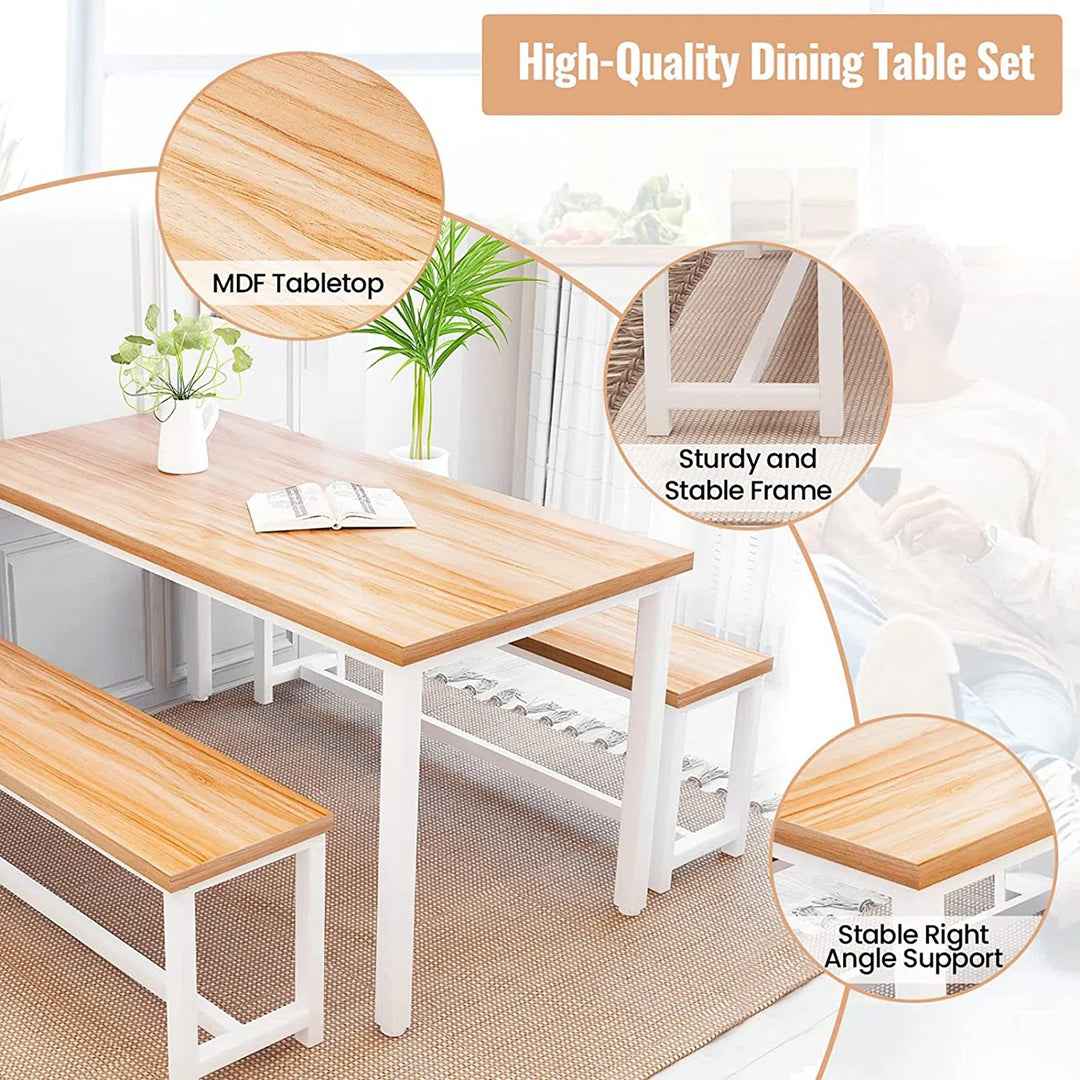 Theoline 4-Person Breakfast Nook Dining Set – Cozy & Stylish Dining Solution