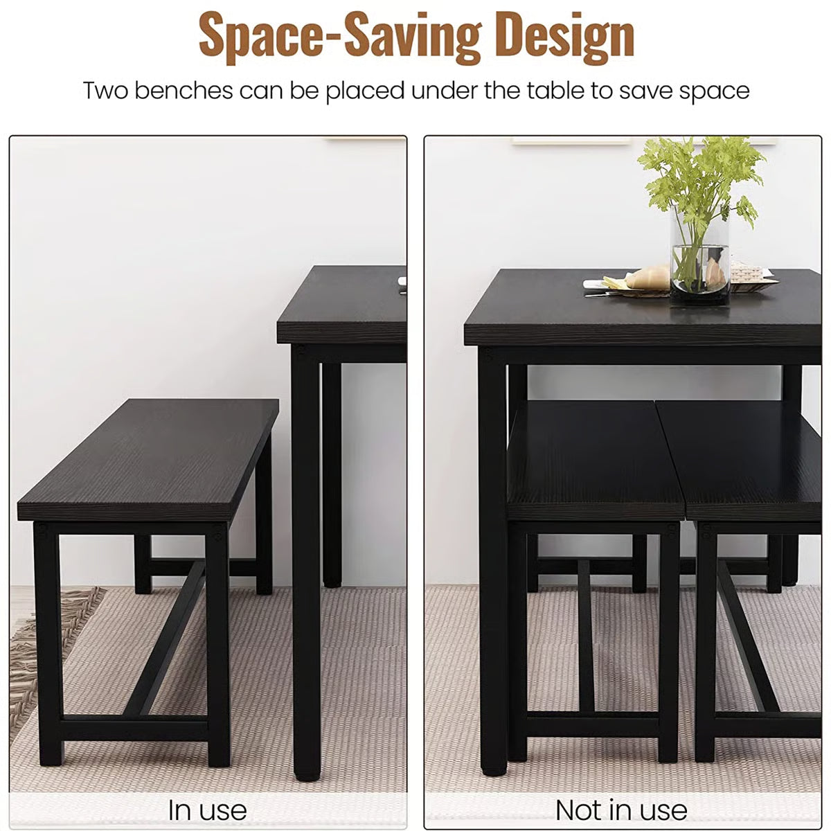 Theoline 4-Person Breakfast Nook Dining Set – Cozy & Stylish Dining Solution