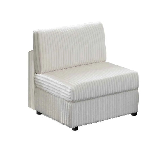 Upholstered Armless Chair Middle Seat Module – Modular Sofa Sectional Seating