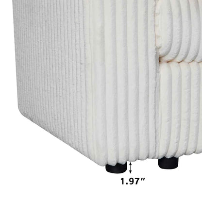 Upholstered Armless Chair Middle Seat Module – Modular Sofa Sectional Seating