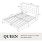 Upholstered Bed with Square Tufting and Wingback – Elegant & Comfortable Bedroom centerpiece