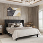Upholstered Bed with Square Tufting and Wingback – Elegant & Comfortable Bedroom centerpiece