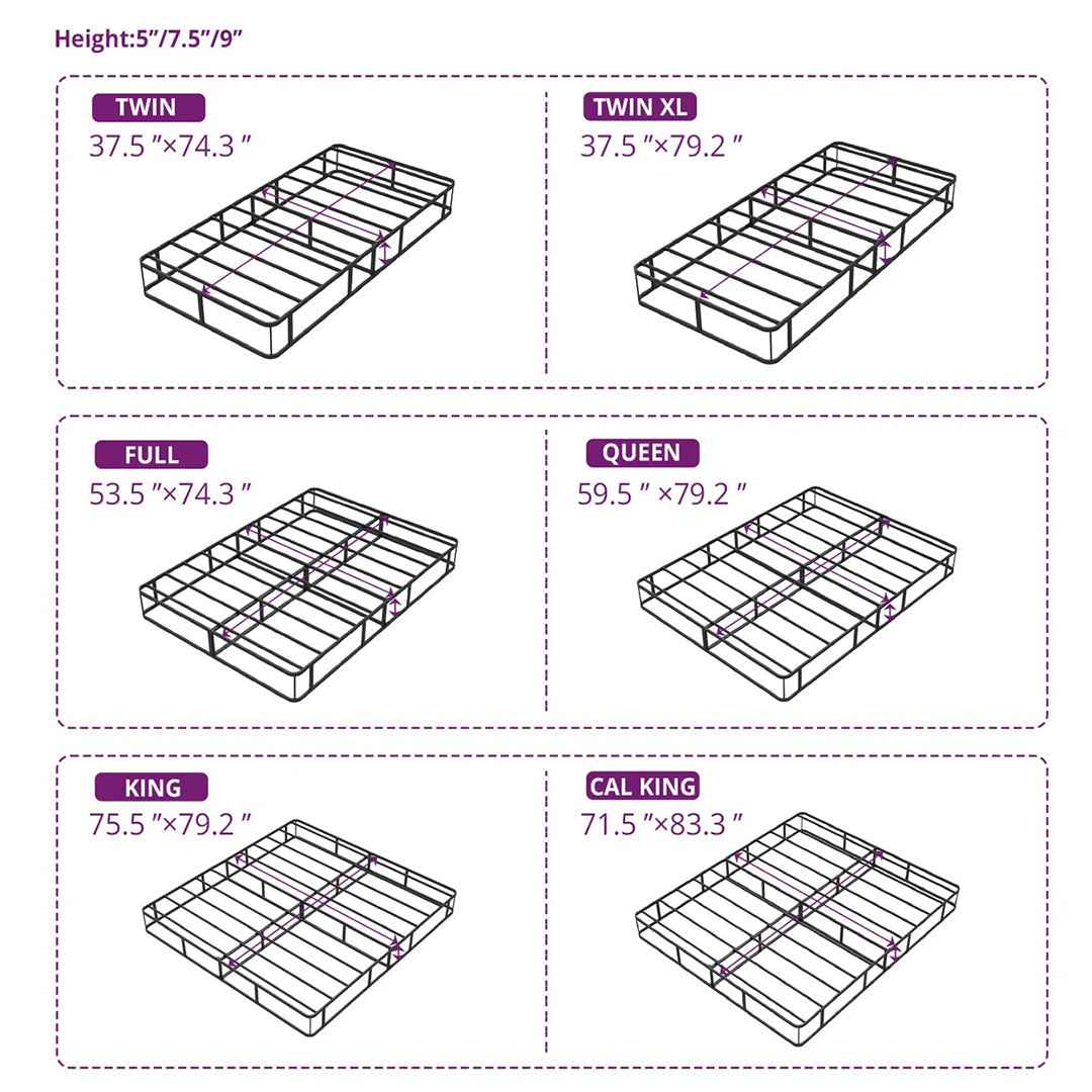 Wayfair Sleep Easy Assembly Metal Box Spring – Durable Support in Multiple Sizes