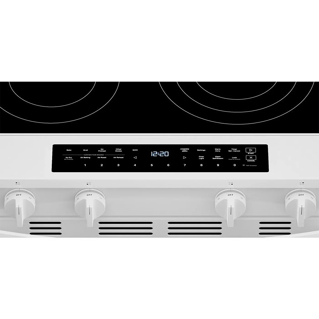 Whirlpool (Maytag) YWSES7530RW 5.3 Cu. Ft. Smart Slide‑In Electric Range – Air Fry, True Convection & WipeClean™ Cooktop