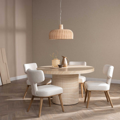 2-Pack Domica Fabric Dining Chairs Modern Comfort & Style