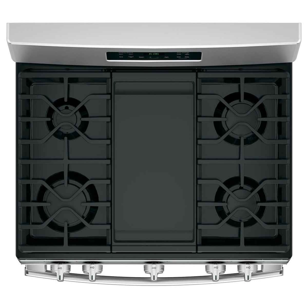 GE 30-Inch Stainless Steel Gas Range with Broil Drawer – Freestanding Oven & Cooktop